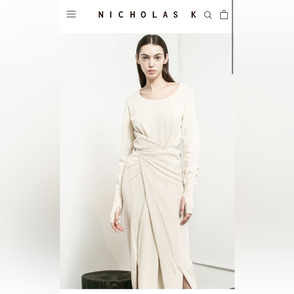 Nicholas K WRAP SWEATER DRESS